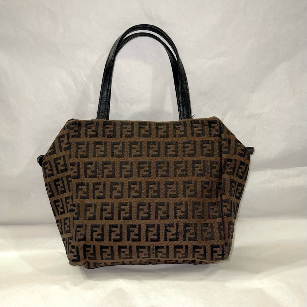 🎭 SOLD 🎭  FENDI Zucchino / Zucca Mini Pouchette Bag